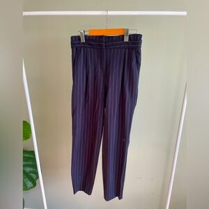 Dynamite Navy Blue Pinstripe High Waisted Pants Size Medium